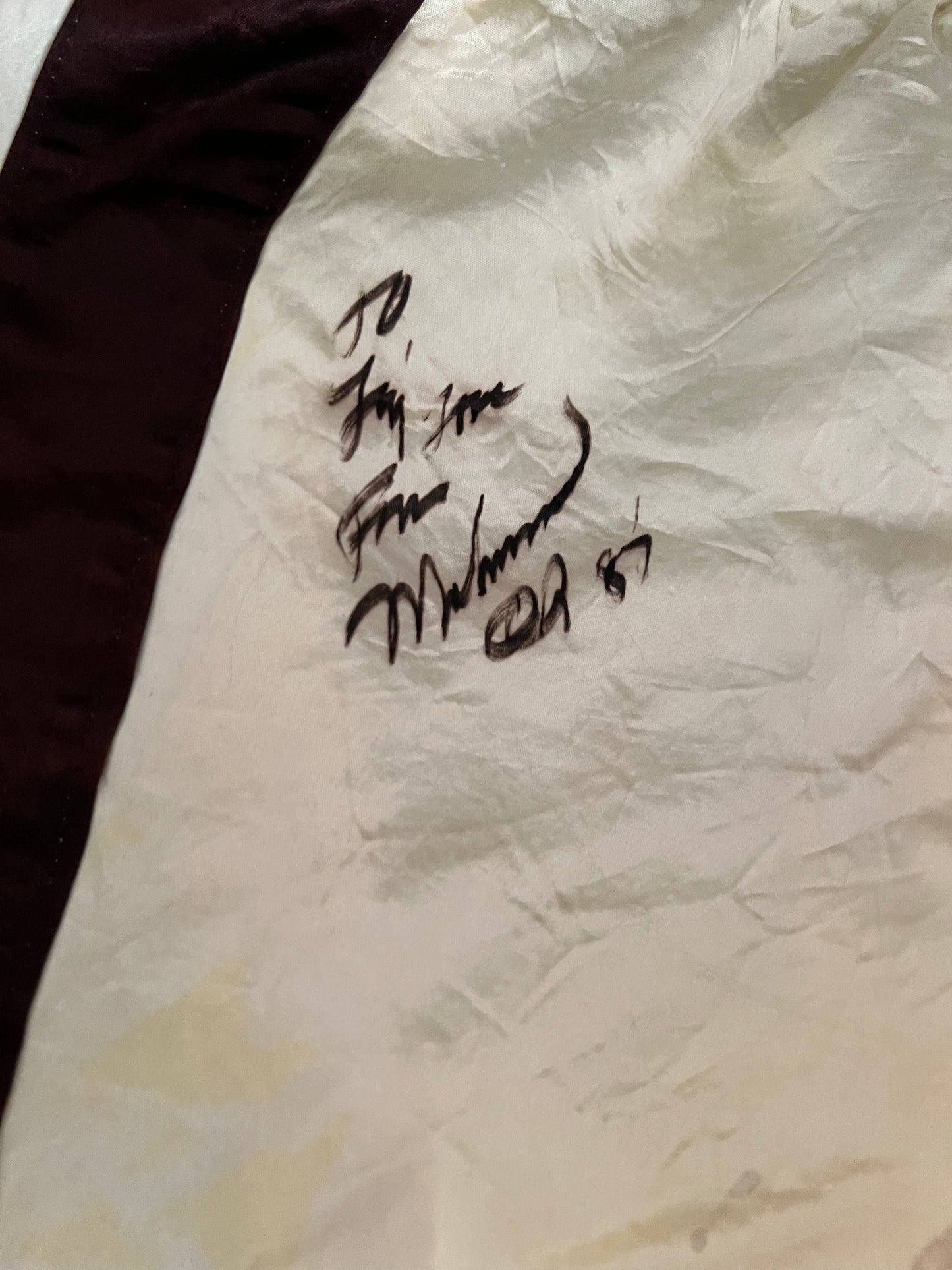 Muhammad Ali hand signed trunks Psa Dna