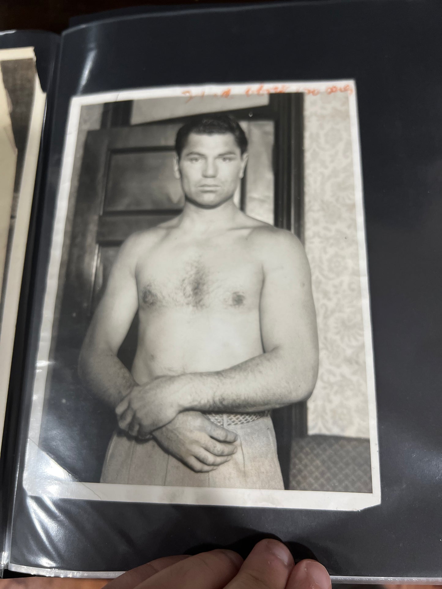 Jack Dempsey photo in preparation for Jack sharkey!