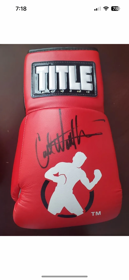 Carl weathers hand signed glove