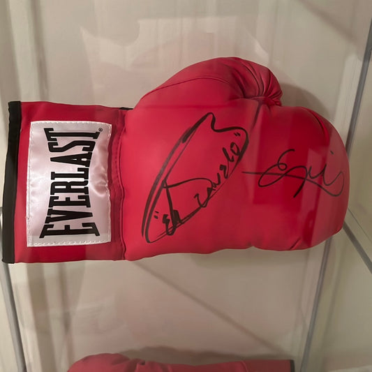 Saul “el Canelo” Alvarez and erislandy Lara signed glove